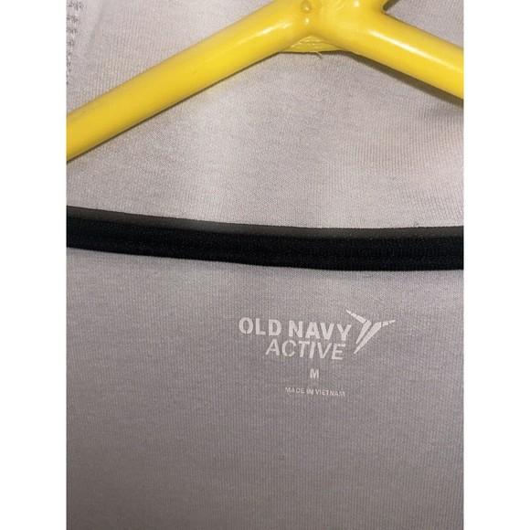 Old Navy Men's Gray Full Ziplong Sleeve Light Jacket Cotton Fleece Size Medium - Picture 3 of 10